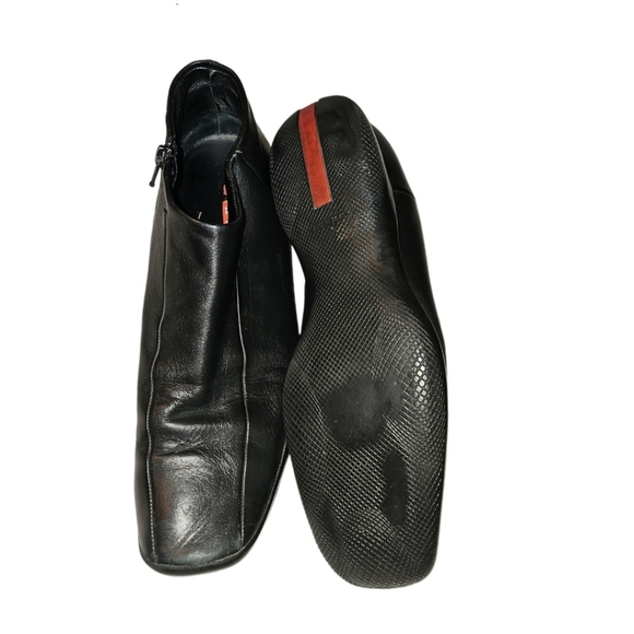 PRADA Men's Leather Slip On Loafers Zip Up Comfort Ankle High Dress Shoe 39 - Picture 8 of 11